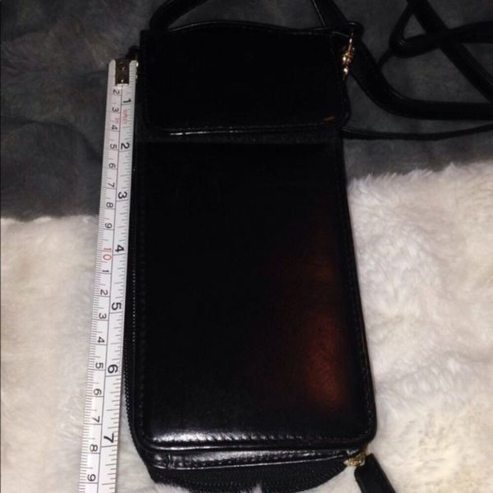 Exeter Ltd Satchel Leather Side Black Purse